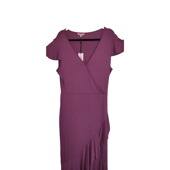 NWT Juicy Couture Tshirt Maxi Dress Sz L Lagenlook Ruffles Twilight Pink - Picture 5 of 13